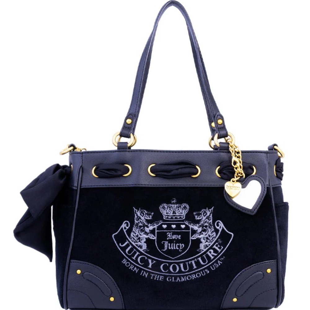 JUICY COUTURE | ✨NEW✨ Heritage Core Tote Bag in Liquorice/Liquorice